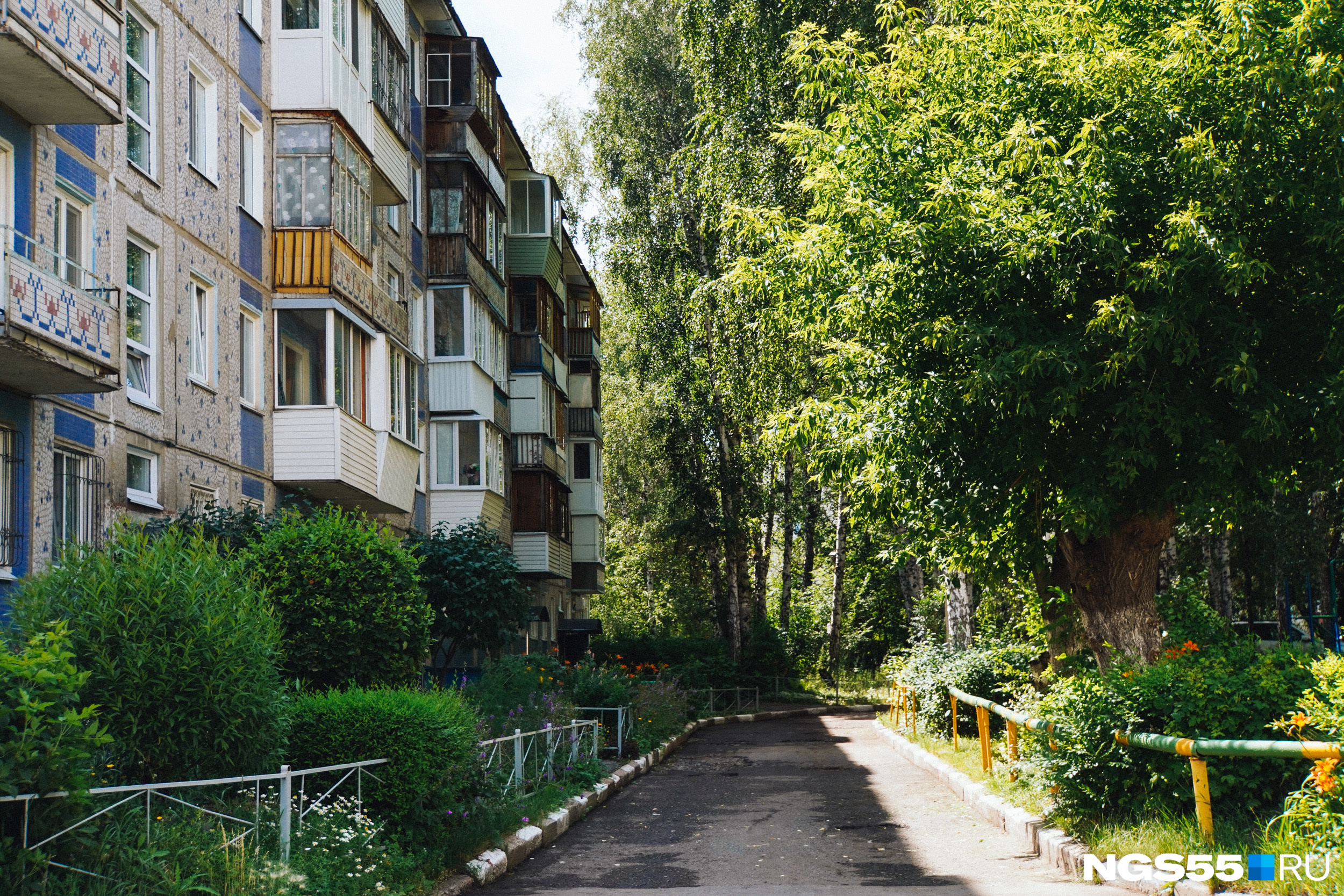 Дворы в сторону улицы Волгоградской (1-й микрорайон) действительно стоят в настоящем лесу, любой соседний дом летом не видно за зеленой стеной