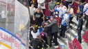 «Домогались до самарских девочек»: хоккейные болельщики устроили массовую драку во Дворце спорта