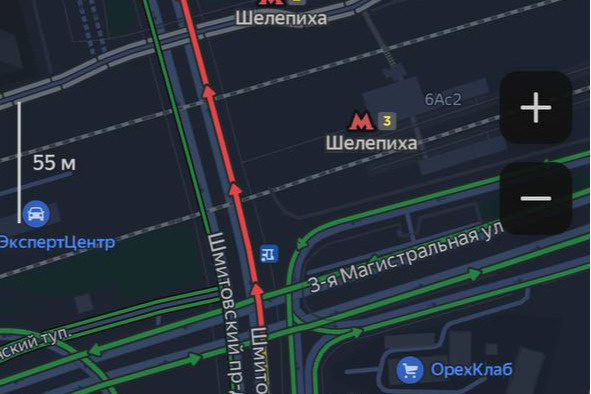 У метро «Шелепиха» образовалась пробка У метро «Шелепиха» образовалась пробка