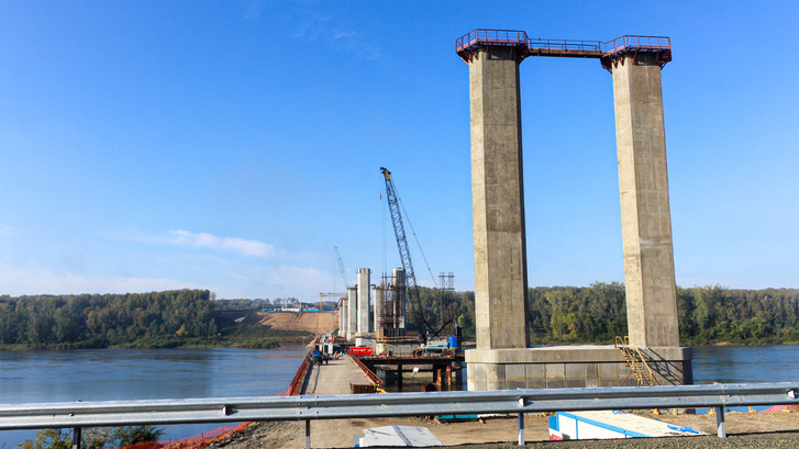Четвертый этап строительства моста «Звездный» начался на дороге в обход Кемерова