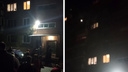 Пострадала женщина: пожар вспыхнул в 9-этажном доме — видео с места