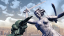 Победила не дружба: креативщики выпустили <nobr class="_">3D-сражение</nobr> Родины-матери со статуей Свободы к 23 февраля