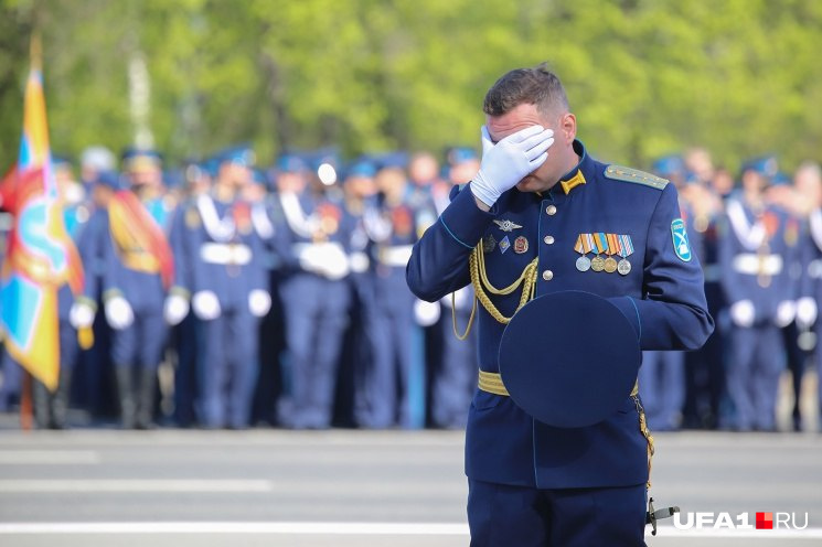 Один из участников парада