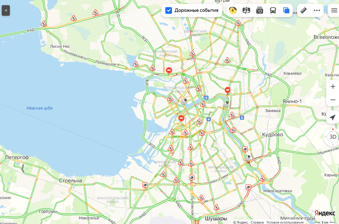 Схема кад 2 вокруг санкт петербурга