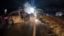 Вспыхнула как спичка: в Самарской области сгорела машина