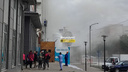 На Некрасова поднялось облако пыли — очевидцы сообщают, что слышали взрыв