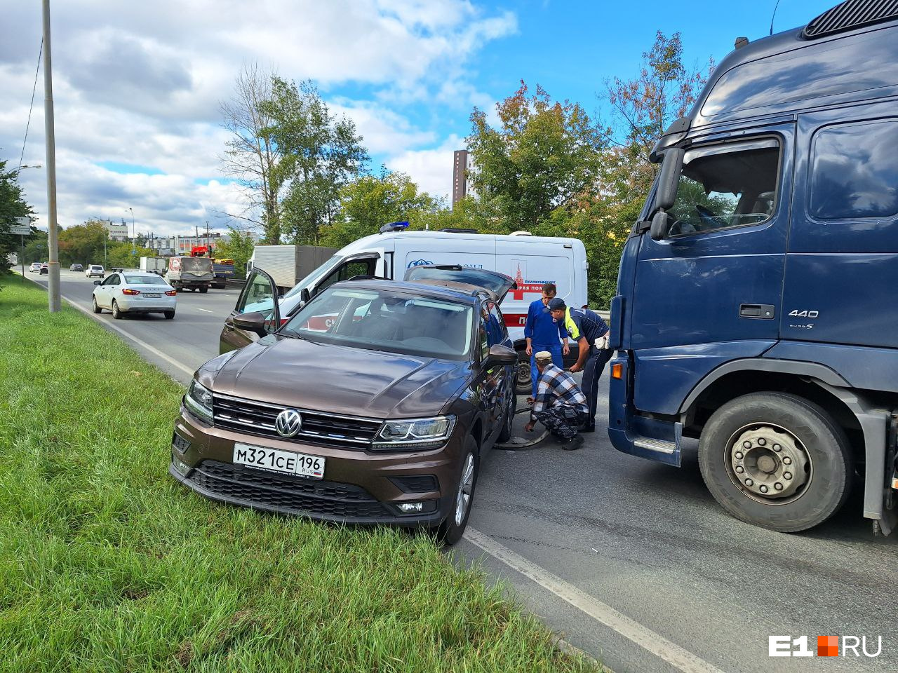 В аварии обошлось без пострадавших