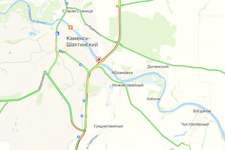 Пробка в ростове на дону на м4 сейчас онлайн карта