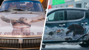 Что рисуют на машинах в Архангельске: одним нравится гжель, другим — скелеты
