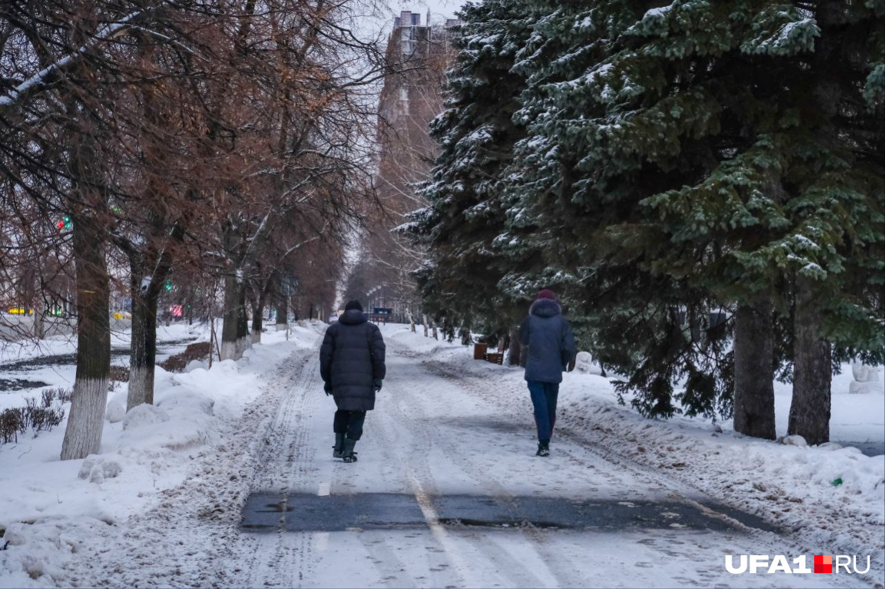 Выпавший вчера снег уже потихоньку тает