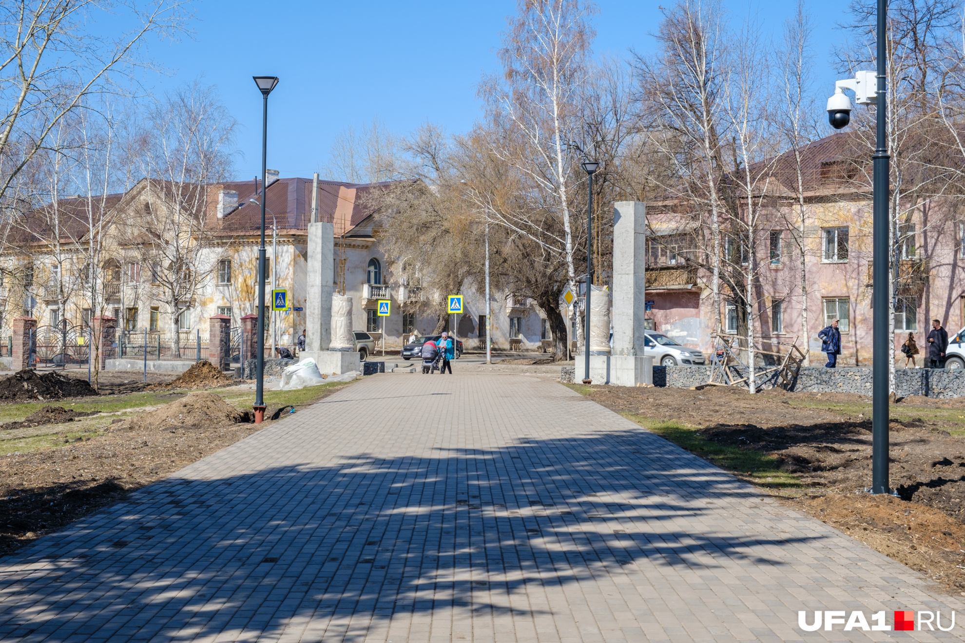 Выход из парка со стороны улицы Калинина