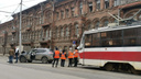 «Поцеловал столб»: из-за ДТП в центре Самары остановлено движение 5 трамвайных маршрутов