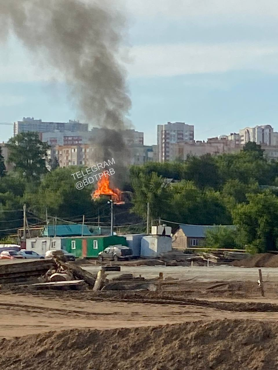 Так выглядит пожар вблизи