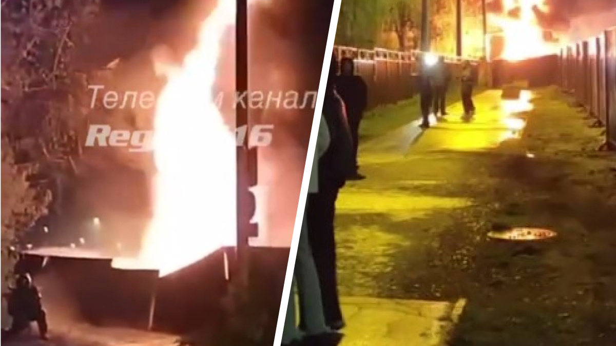 «Никто не может зайти домой»: публикуем видео сильного пожара, который бушует на севере Казани