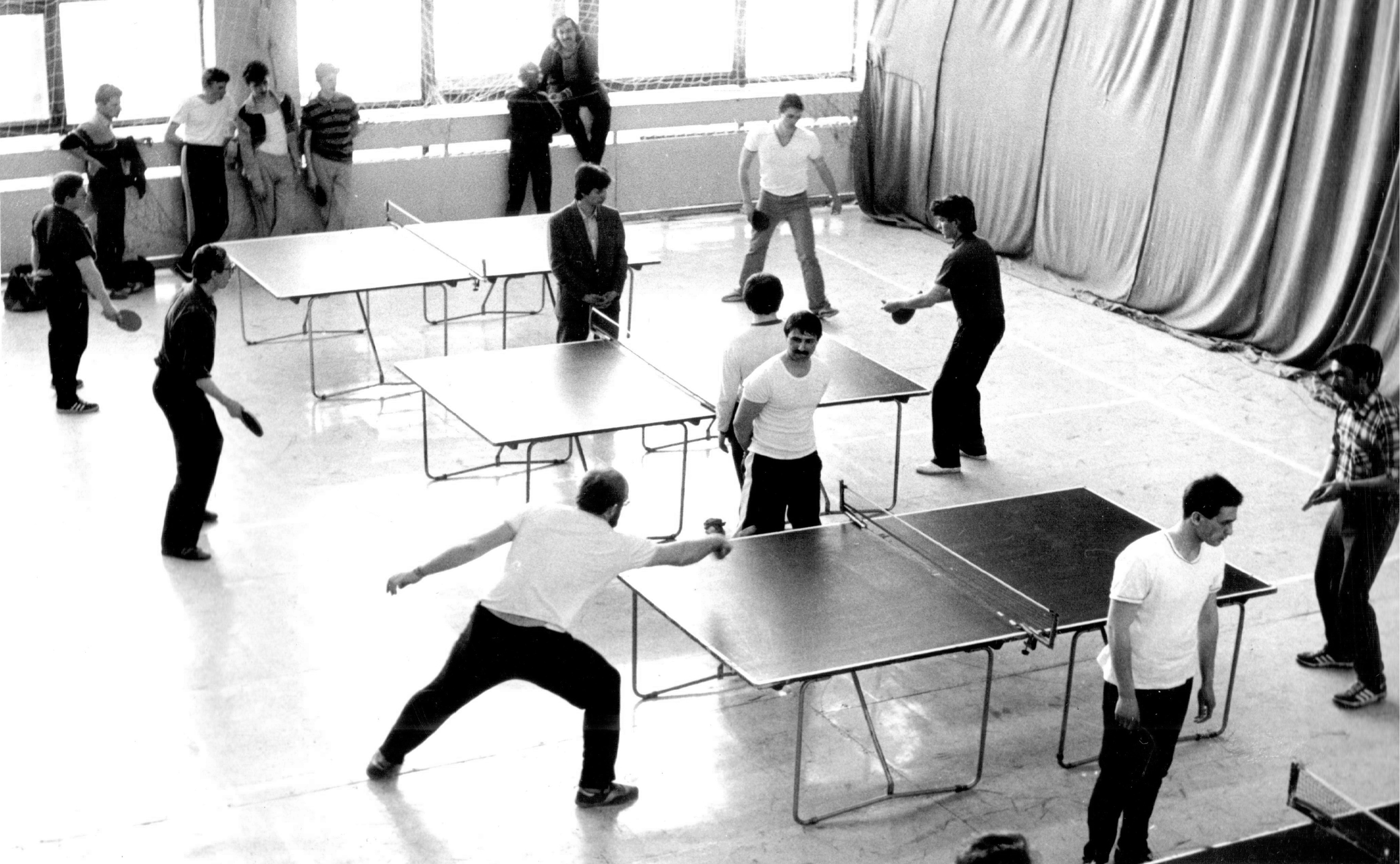 Соревнования по настольному теннису, 1980-е годы