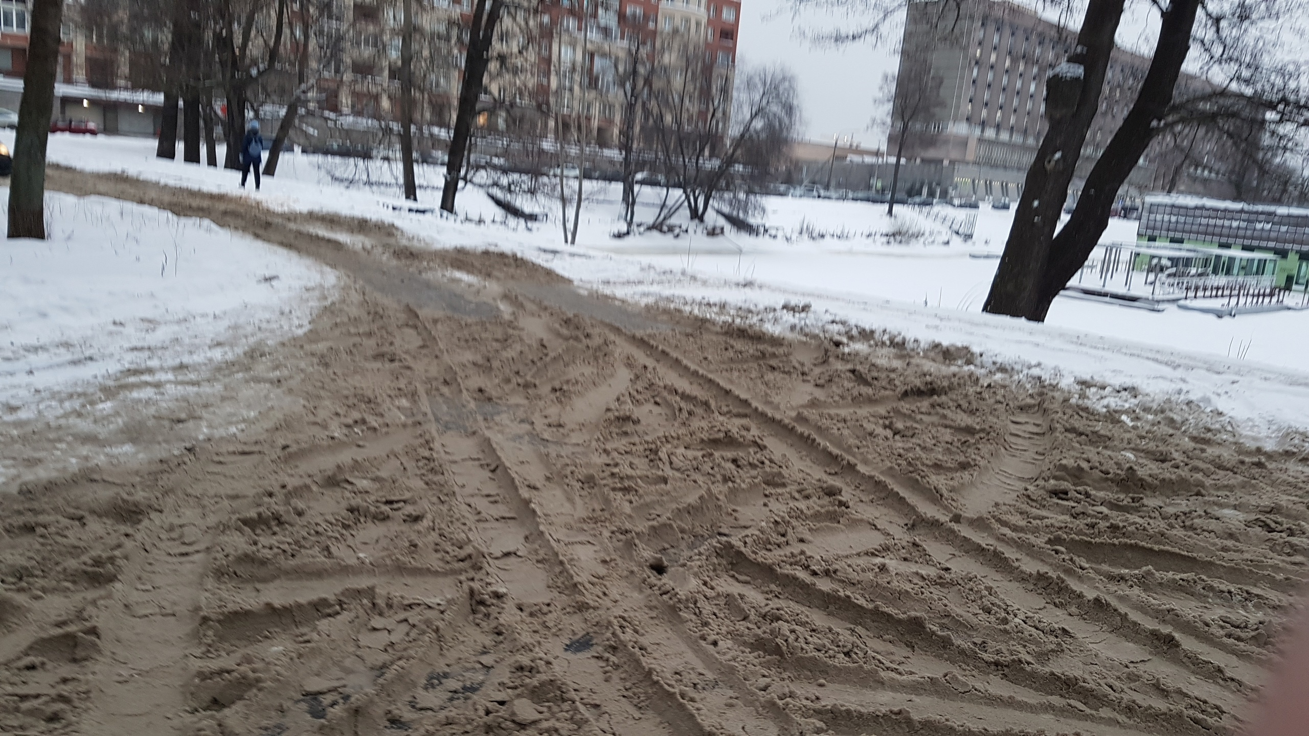 «Зимняя ловушка» на общей территории грозит двум предпринимателям в Петербурге штрафом от 100 тысяч рублей