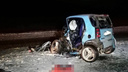 От машины осталась половина: в Ярославской области погиб водитель миниатюрного авто. Видео