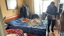 Потолок рухнул на кровать: появились фото из квартиры в полыхавшем доме-«сталинке» в Ярославле