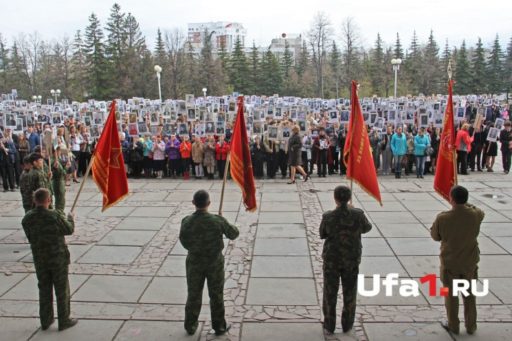 Колонна собиралась в первый раз