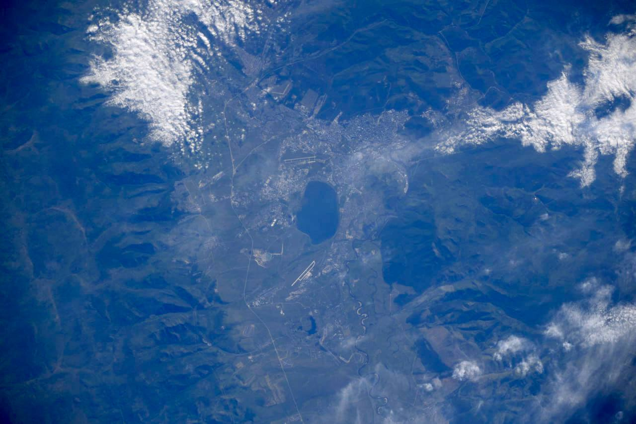 Фото Читы из космоса опубликовал Олег Артемьев