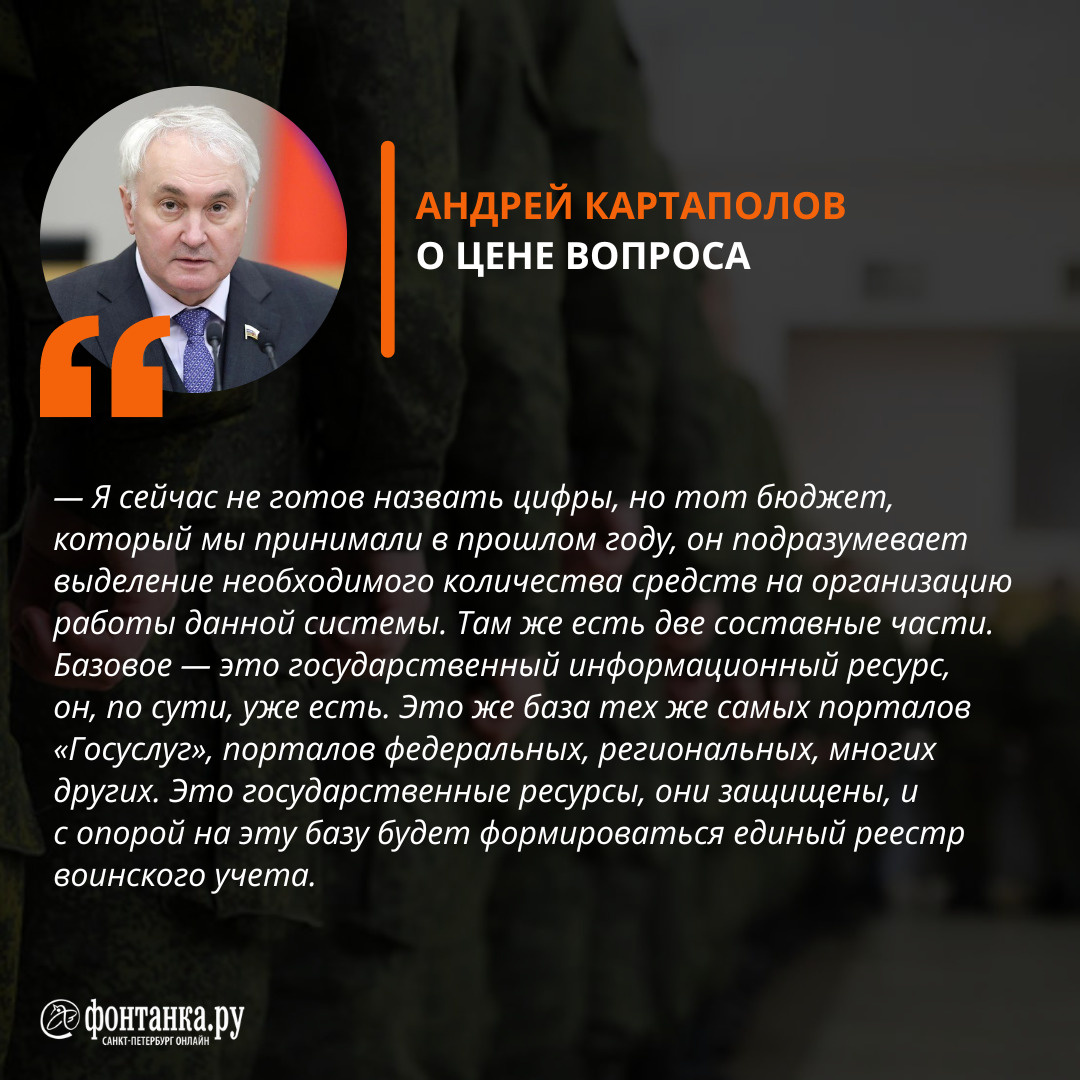 Повести через Госуслуги: как объяснил закон об электронных повестках один  из авторов закона депутат Госдумы Андрей Картаполов - 13 апреля 2023 -  ФОНТАНКА.ру