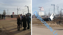 Поезд из Архангельска столкнулся с автобусом в Ярославской области: видео с места аварии