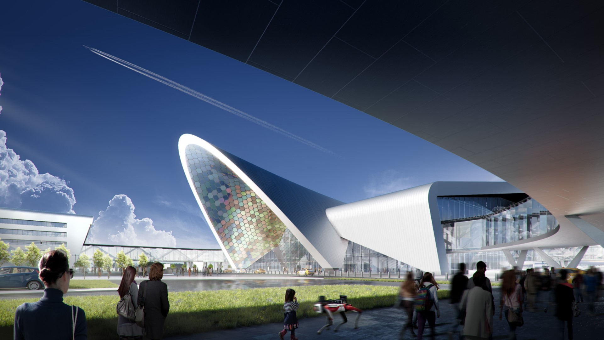 Архитекторы показали 7 проектов аэропорта Омск-Фёдоровка — эскизы