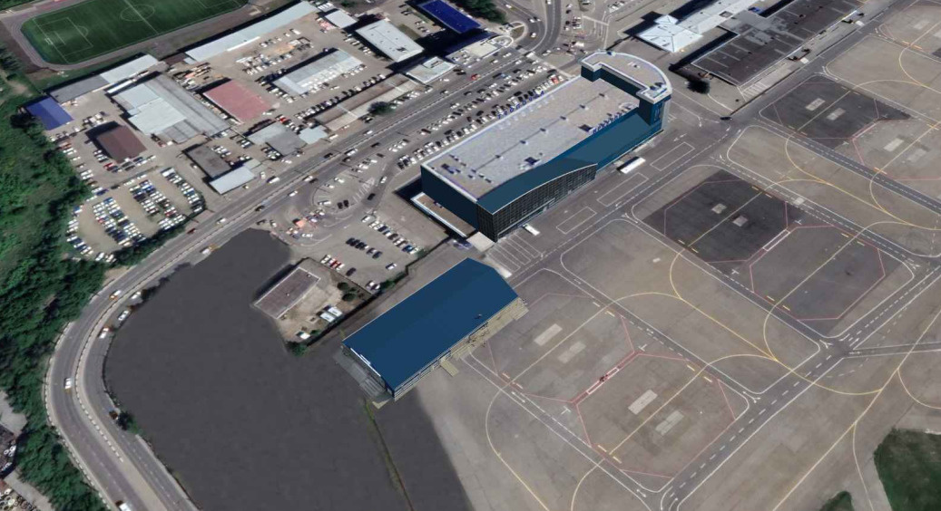 Вид сверху: как терминал будет вписан в территорию иркутского аэропорта