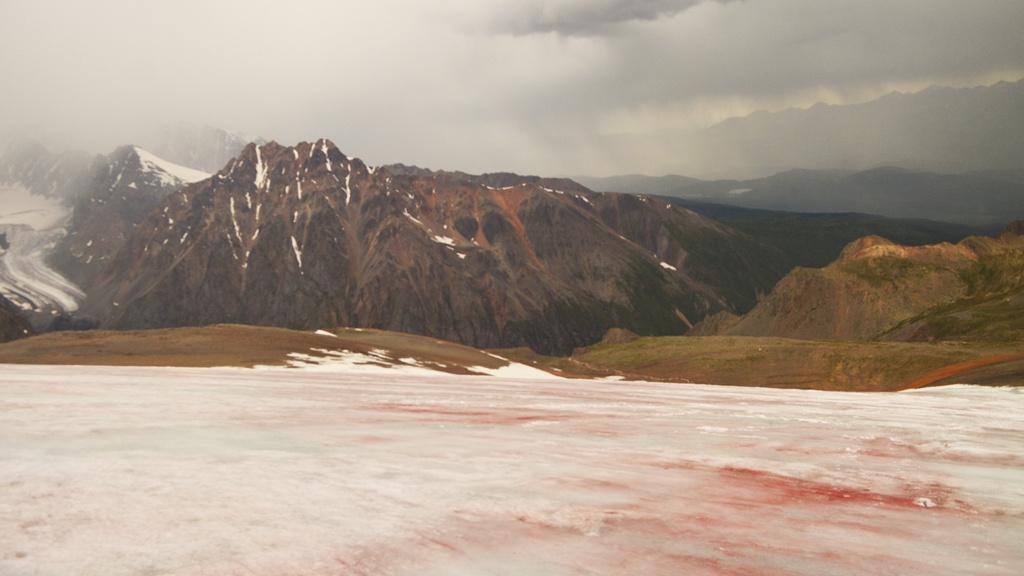 Ледник на Алтае стал кроваво-красным — что случилось