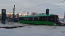 Трехсекционный трамвай вывели на обкатку по центру Челябинска