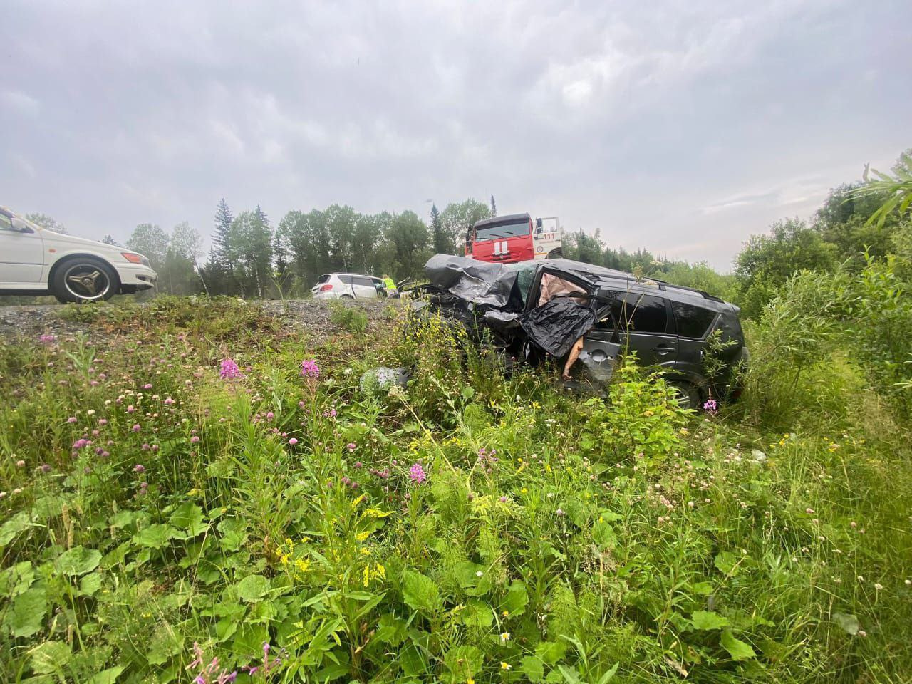 Пострадал семимесячный ребенок и двое взрослых погибли в ДТП на трассе под Красноярском