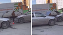 Массовое ДТП на Никитина: Mercedes-Benz выкинуло на тротуар от удара