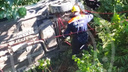 В Сочи автоледи с двумя пассажирами улетела в обрыв