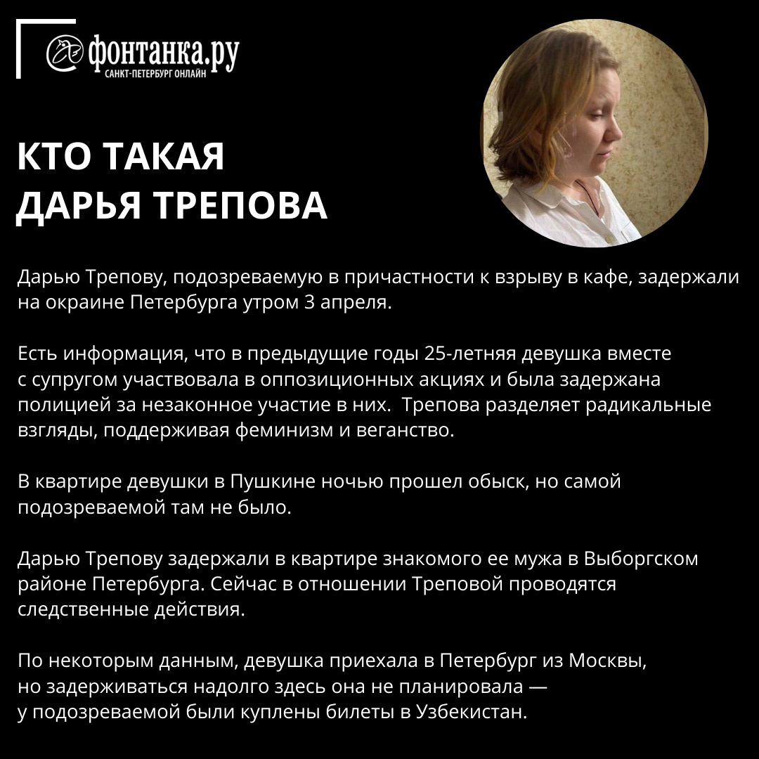 Что известно о взрыве на Университетской и гибели Владлена Татарского —  коротко о главном - 3 апреля 2023 - ФОНТАНКА.ру