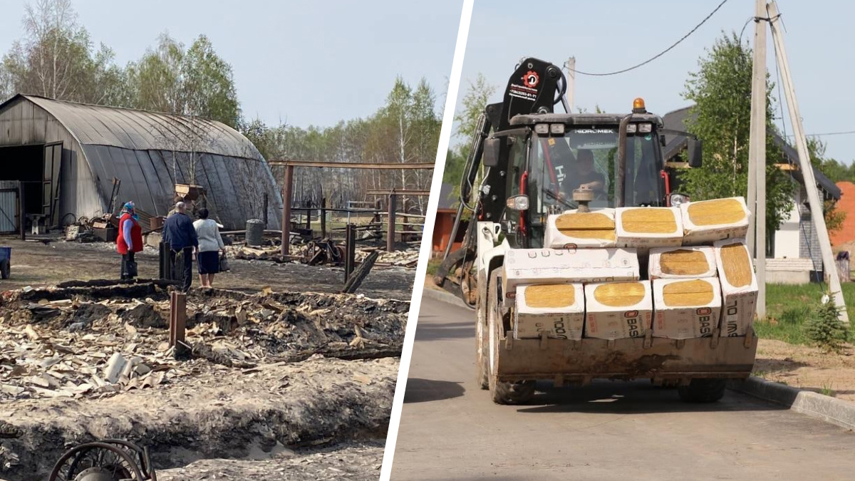 «В каждый дом заглядывали». Республиканские чиновники съездили в дотла сгоревшую татарскую деревню