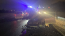 Пьяный водитель влетел в КАМАЗ на трассе под Новосибирском — погиб пассажир
