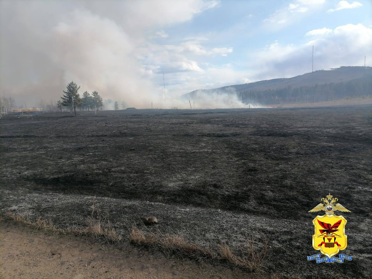 Вахтовик из Иркутской области случайно спалил 150 гектаров травы под Читой