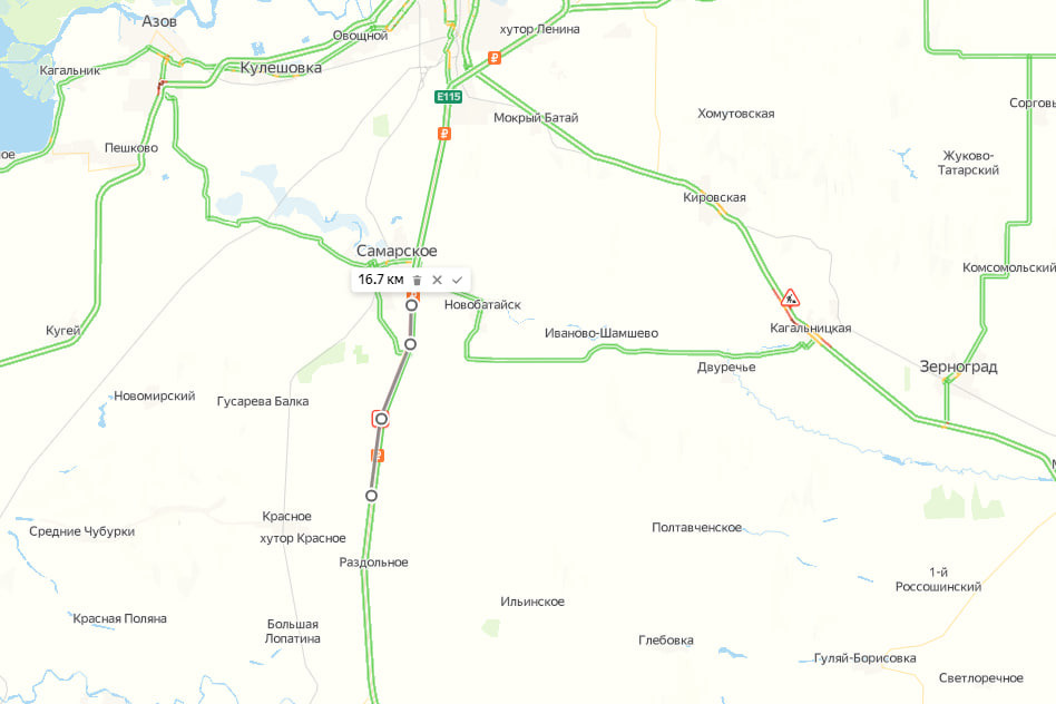 Трасса м4 ростов краснодар карта