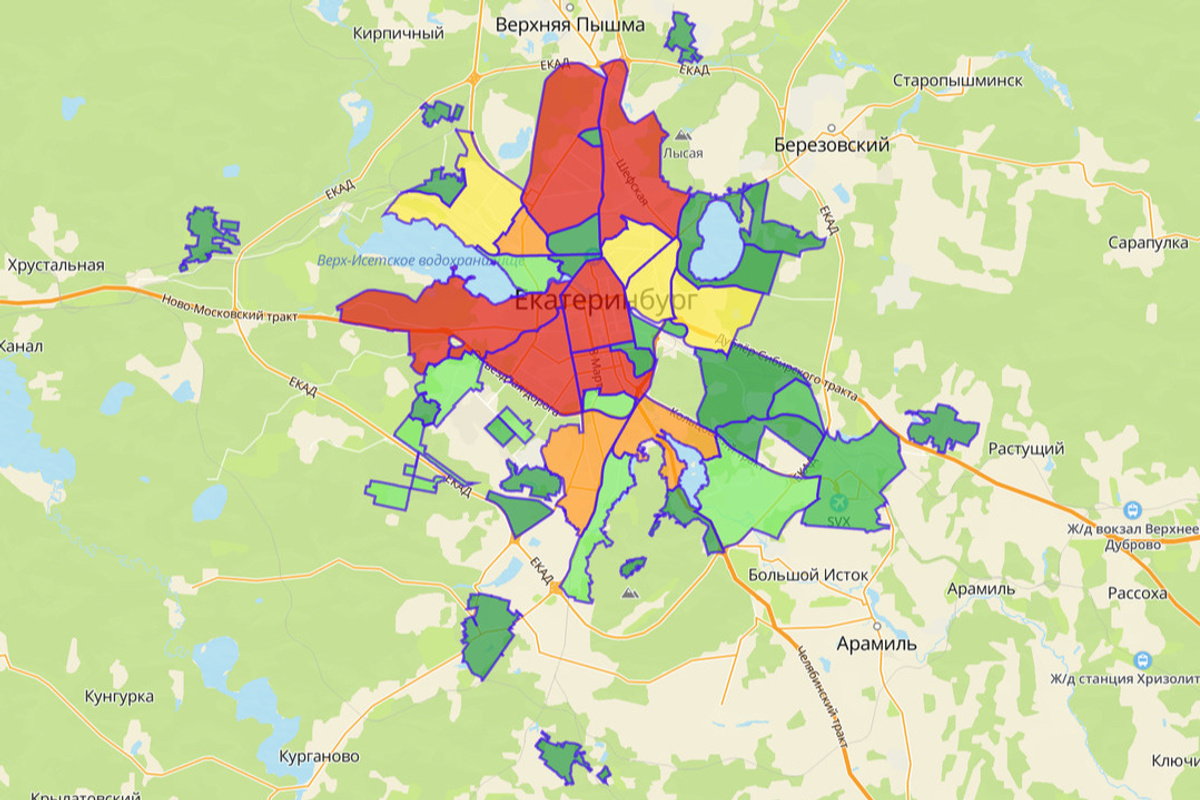 В каком районе Екатеринбурга лучше жить, где жить в Екатеринбурге - 4  декабря 2023 - e1.ru