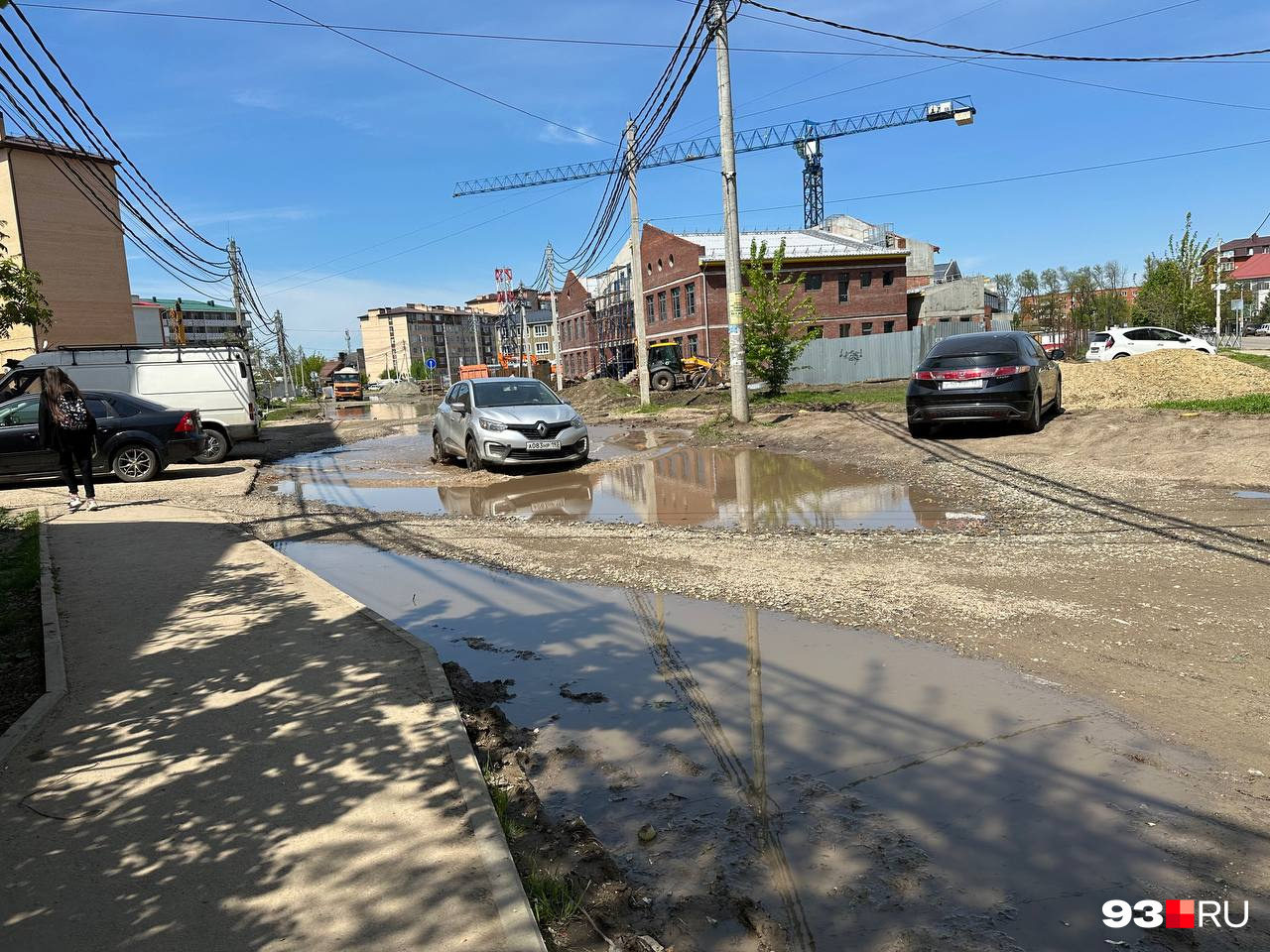 Дорога вдоль будущего детского сада Дорога вдоль будущего детского сада