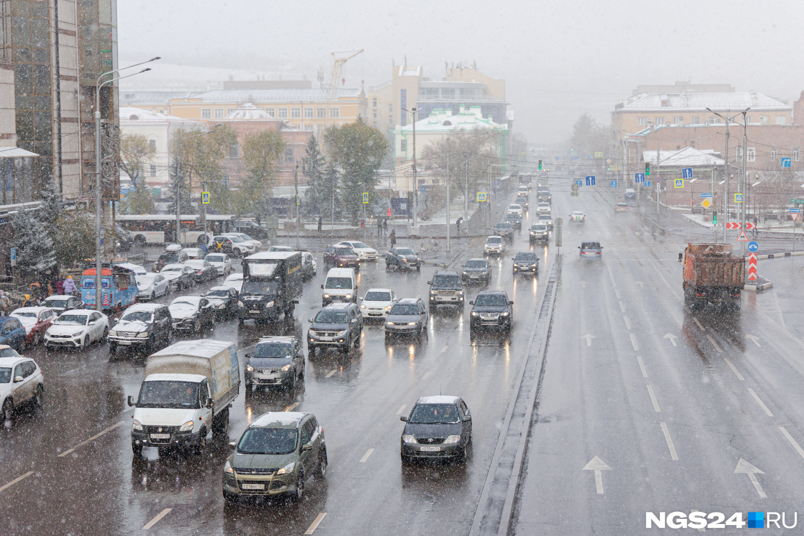 Снег в красноярске