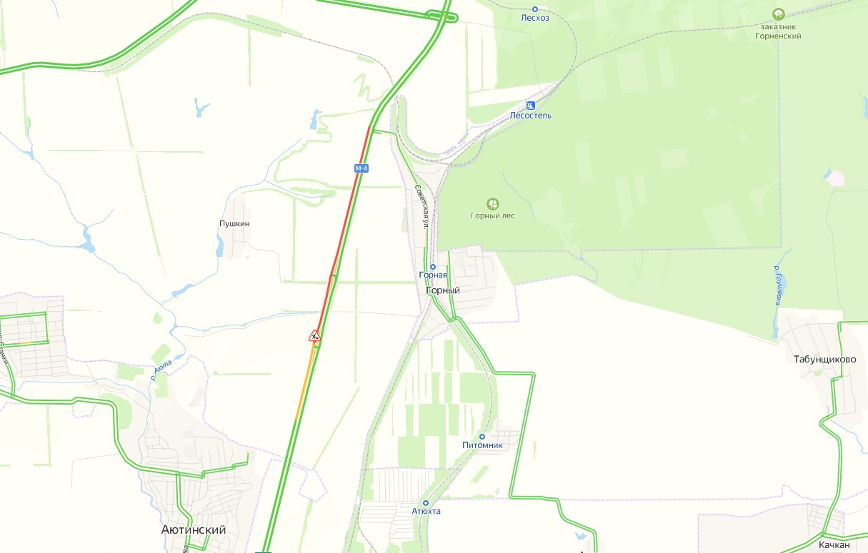 Пробки на трассе м 4 дон