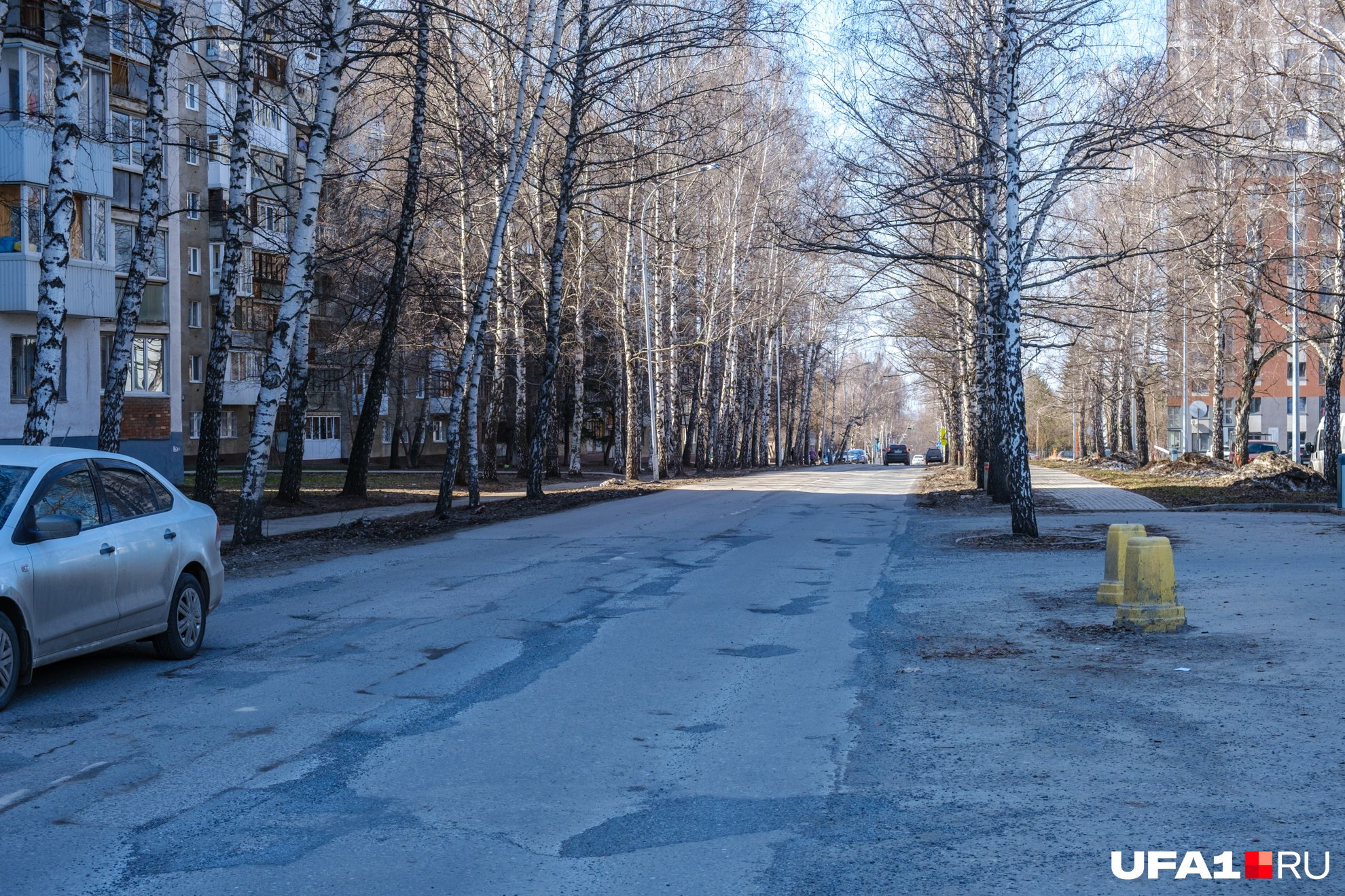 Асфальт весь в заплатках