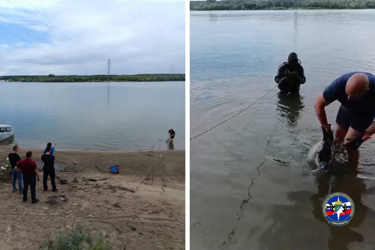 Спасатели эвакуировали со дна Оби затонувшую «Волгу»: в салоне были документы и палатка