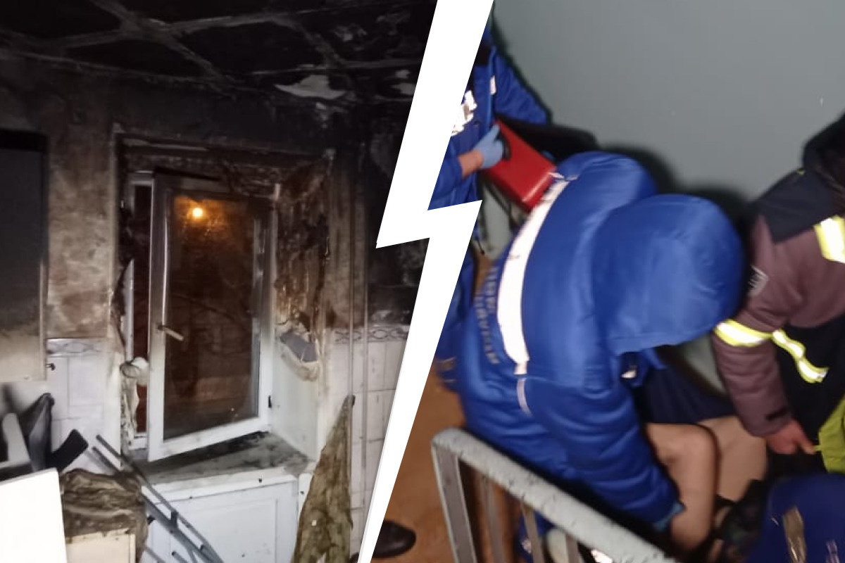 «Ждут реанимацию». Дом на Химмаше охватил огонь — два человека пострадали
