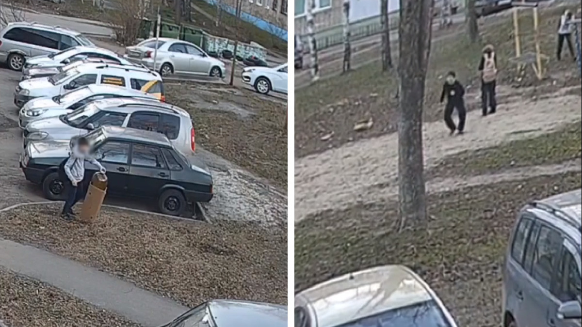 От взрыва загудели машины: в Ярославле подростки неудачно поиграли с пивным кегом. Видео