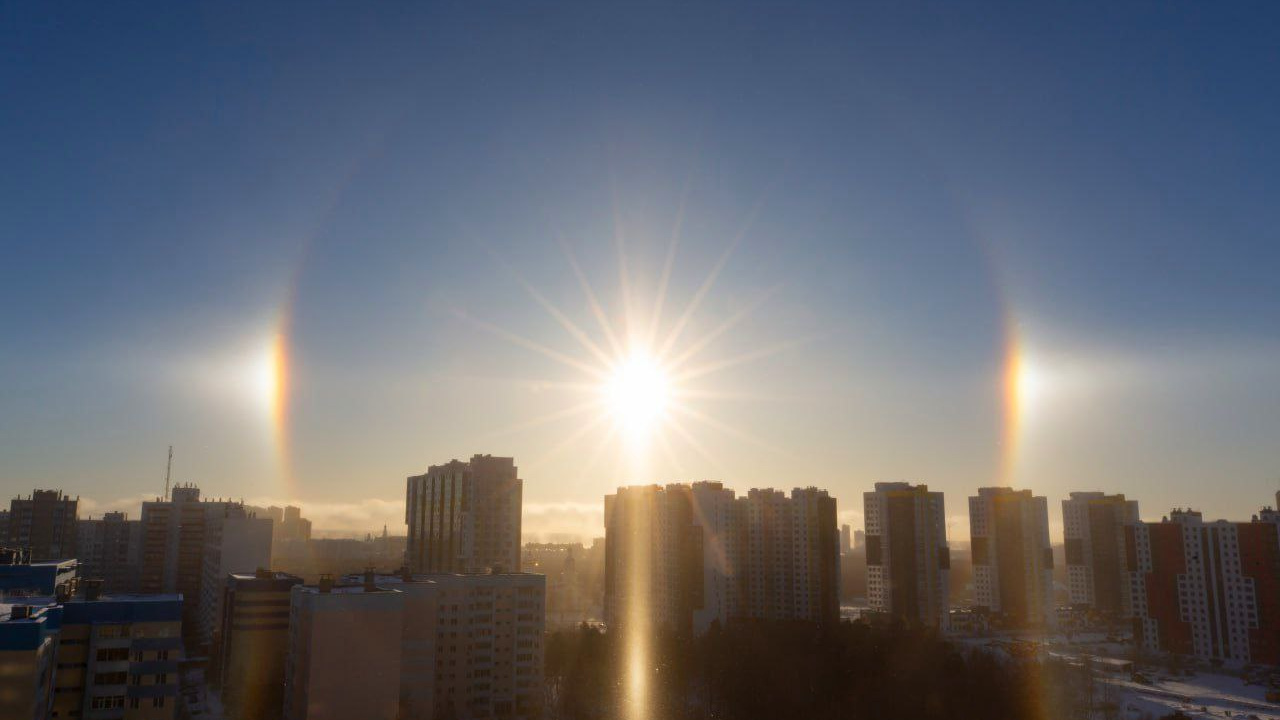 Сургутский фотограф снял редкое оптическое явление — гало