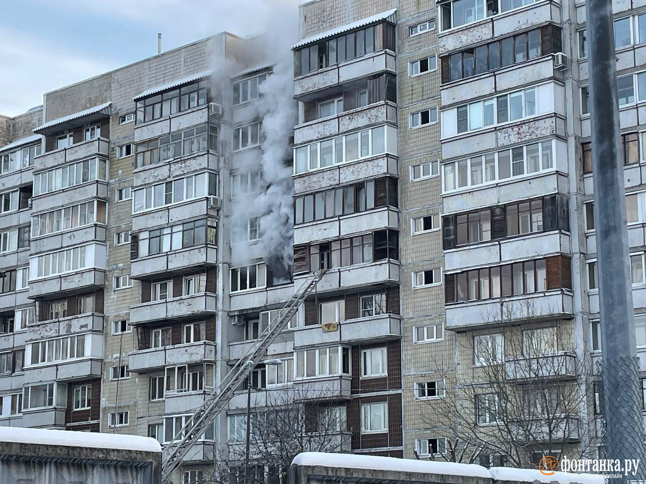 Двоих госпитализировали после пожара на улице Ворошилова | 05.01.2024 |  Санкт-Петербург - БезФормата