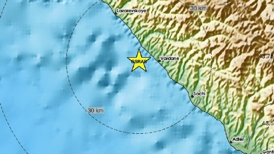 Жертв и разрушений нет: магнитуда землетрясения в Сочи составила 3,6