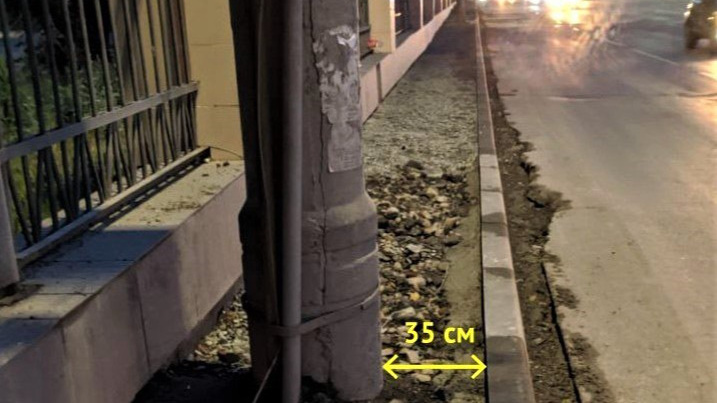«Разбудите меня в <nobr class="_">2027-м</nobr>»: урбаниста возмутили узкие тротуары возле онкодиспансера в Челябинске